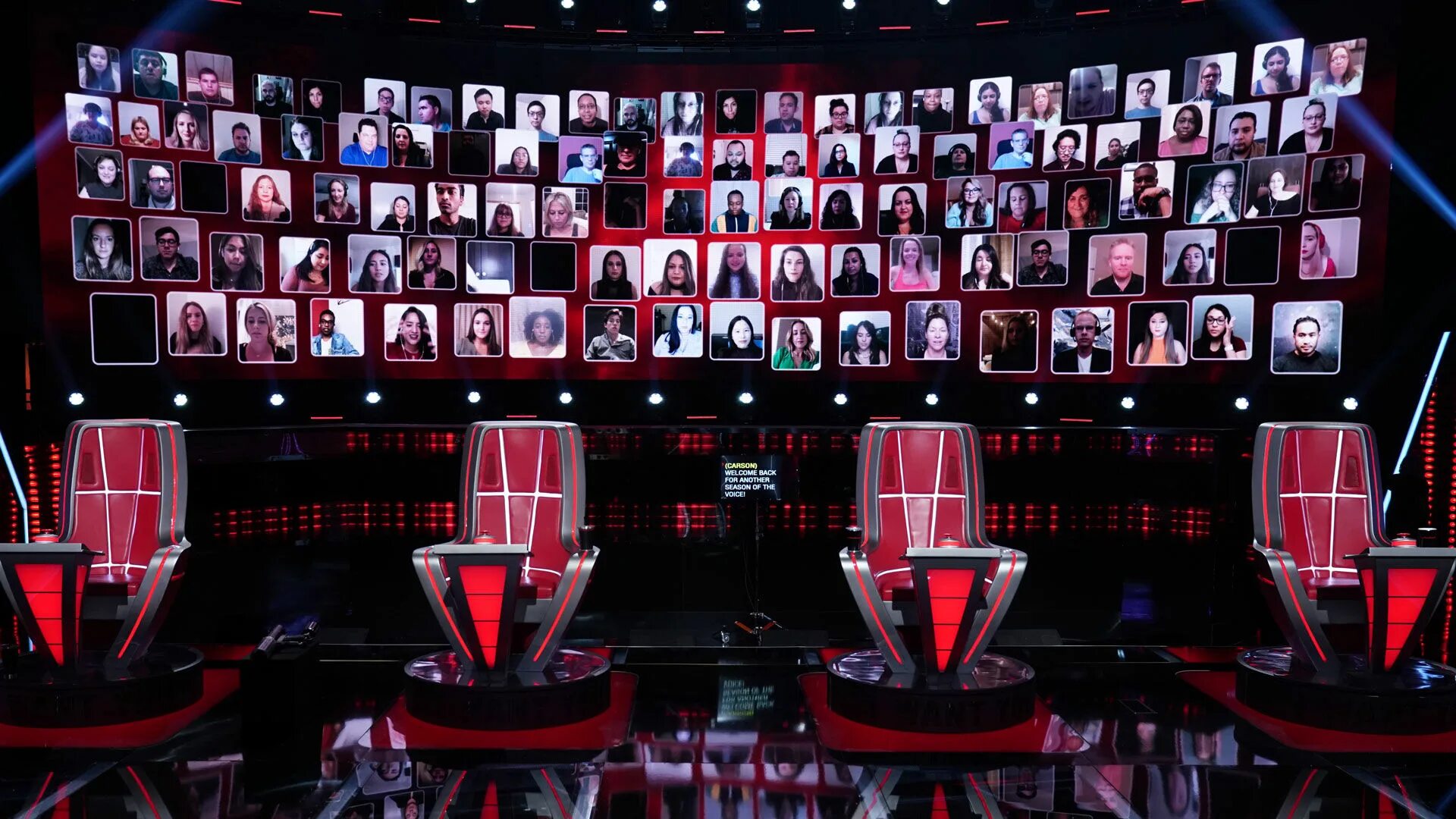 The Voice USA. The Voice sscena Design ideas. Voices 19