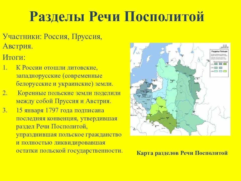 Разделы речи посполитой конспект. 1772 Год первый раздел речи Посполитой Россия Пруссия Австрия. Раздел речи Посполитой Россия Пруссия Австрия. Итоги разделов речи Посполитой 1772. Первый раздел речи Посполитой итог.