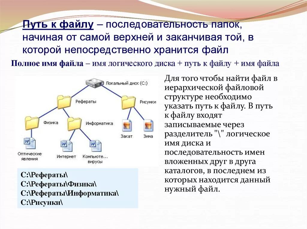 Сохранять файлы в интернете. Путь к файлу. Путь к файлу рисунок. Логическое имя файла. Последовательность файлов.