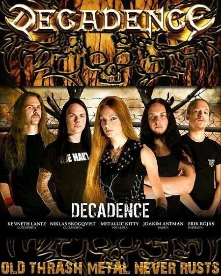 Decadence. Группа decadance. la decadence группа. kitty saric decadence. kitty saric - вокалистка decadence.