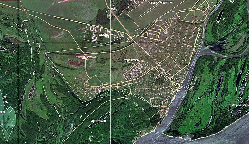 поляна со спутника