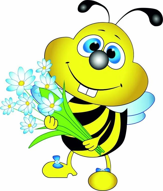 Картинки веселых цветов. Пчелка. Пчелка на цветочке. Пчела для детей. Пчелка рисунок.