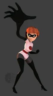 Female skinsuit elastigirl animated comic