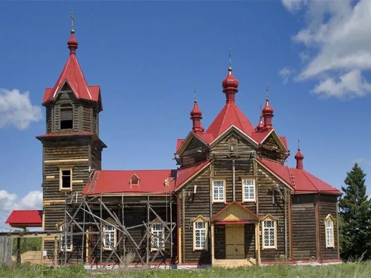 Село болотное. Храм в Турнаево Болотнинский район.