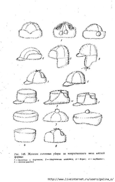 головные уборы конструирование