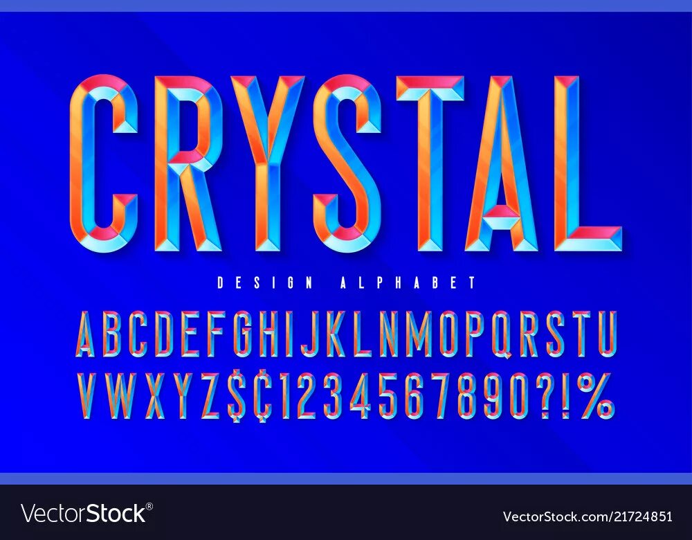 Кристаллический шрифт. Хрустальный шрифт. Шрифт из кристаллов.