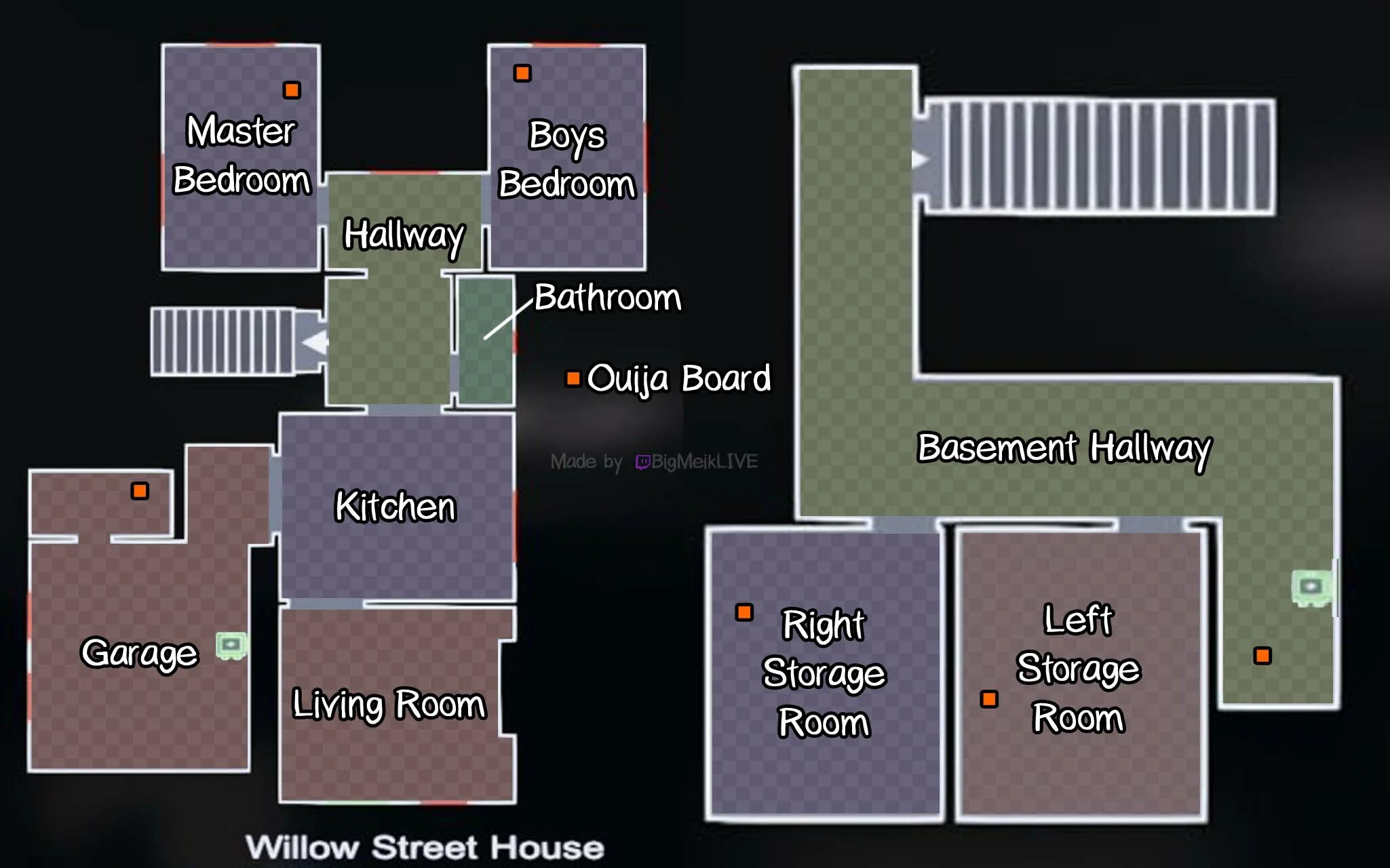 Проклятые предметы edgefield. Карта виллоу стрит фазмофобия. карта willow street house phasmophobia. виллоу стрит хаус фазмофобия. проклятые предметы фазмофобия willow street house.