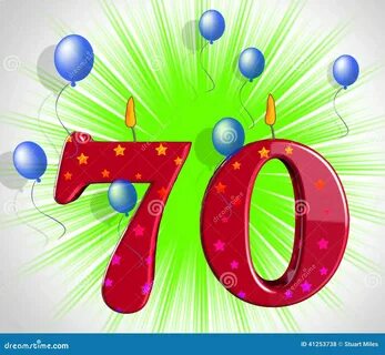 Цифра 70 на юбилей