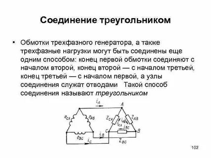 Способы соединения трехфазных обмоток