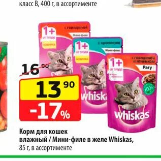 Акции по корму для кошек