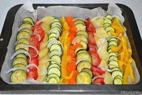 Овощи перед запеканием