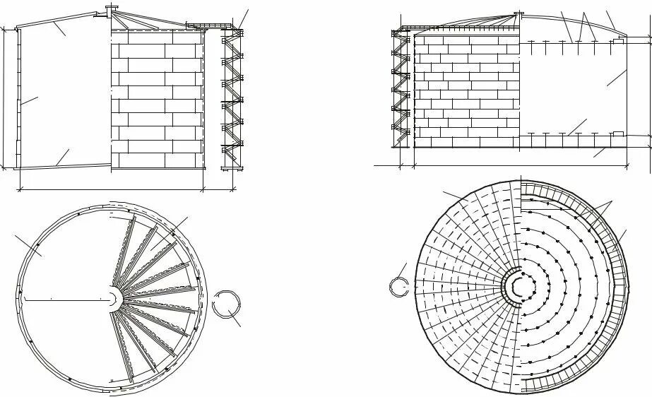 Резервуар РВС 20000. Щитовая кровля резервуара РВС 50000. Чертеж резервуара РВС 10000. РВС 10000 схема. Закрытый сверху вертикальный цилиндрический
