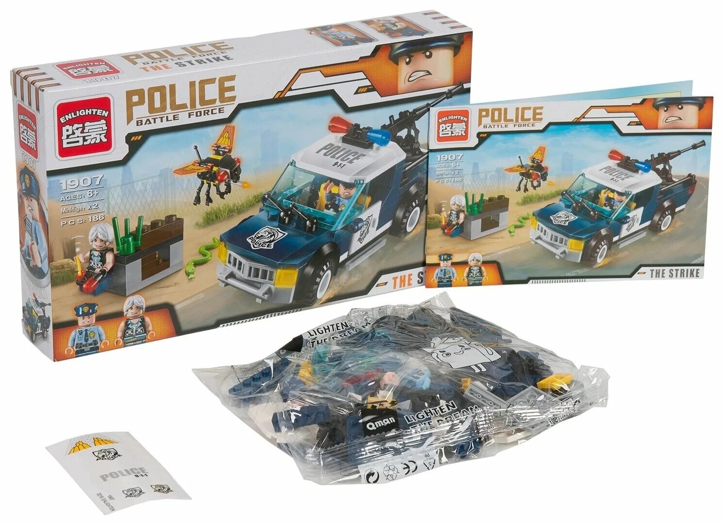 Конструктор Enlighten Police 1907. QMAN конструктор Police Battle Force. Enlighten конструктор Police Battle Force. Enlighten Brick Police Battle Force.