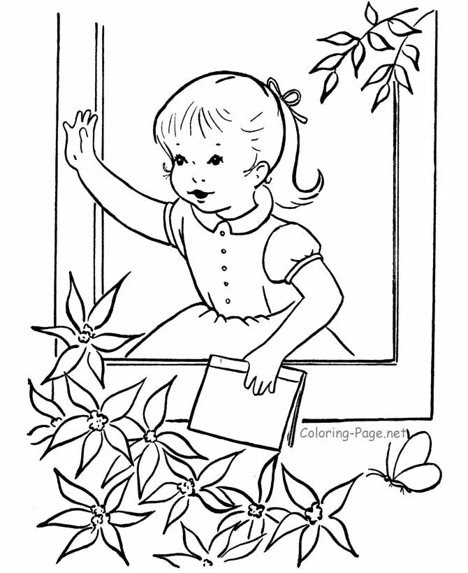 Раскраска май для детей распечатать On My Mind: Doodle Day May Day 1 7E8