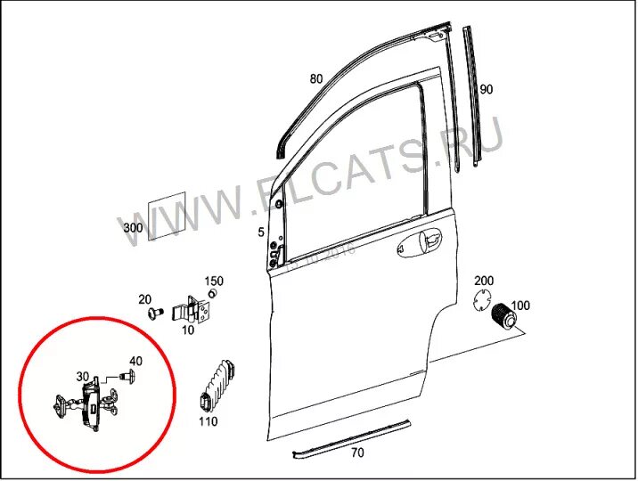 Виновник царапин на боковых стеклах передних дверей - Mercedes-Benz C-class (W20