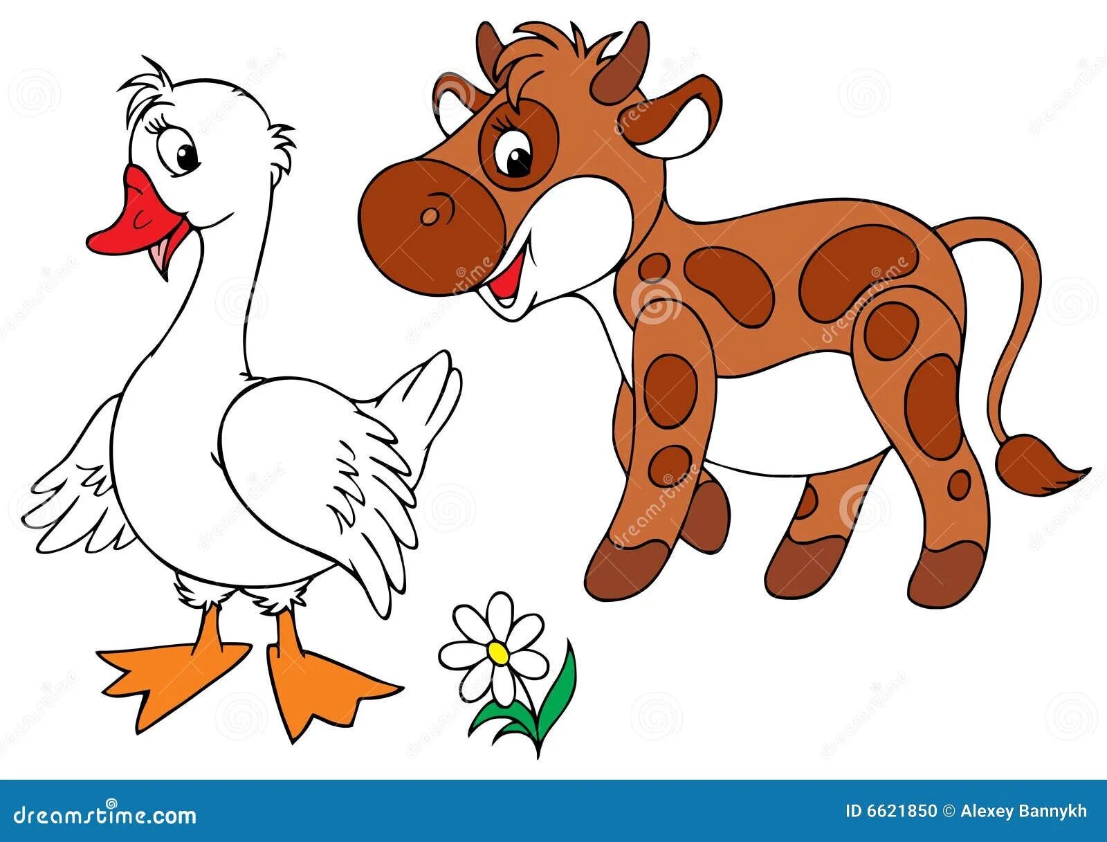 Петух корова лошадь. Корова и Гусь. Гусь на лошади. Корова и коза рисунок. Корова козы и гуси.
