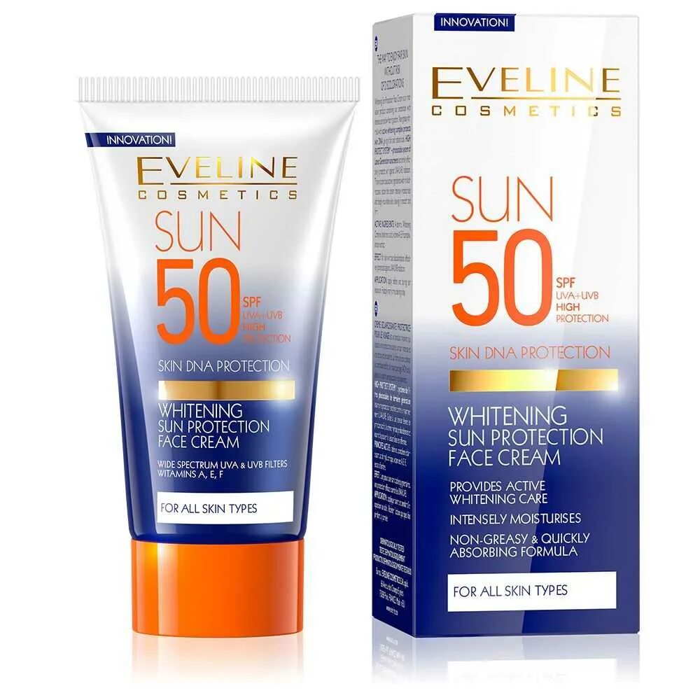 Uva uvb spf 50. Eveline Sun Cream.