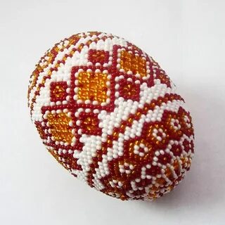 Яйцо бисером мастер