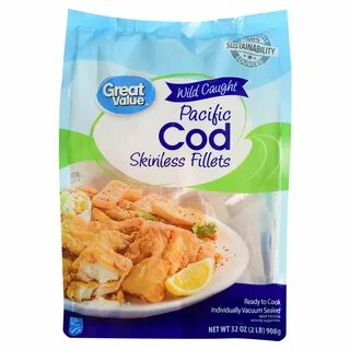 Great Value Frozen Cod Fillets, 2 lb - Walmart.com - Walmart.com.