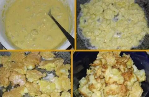 Цветная капуста с молоком на сковороде