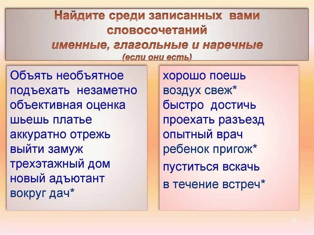 Словосочетание со словом глагольный. Глагольные и наречные словосочетания. Глагольные именные и наречные словосочетания. Именное глагольное наречное. Именное словосочетание глагольное словосочетание.