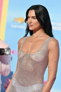 Dua Lipa Barbie Premiere Reveal Boobs Nipples Ass.