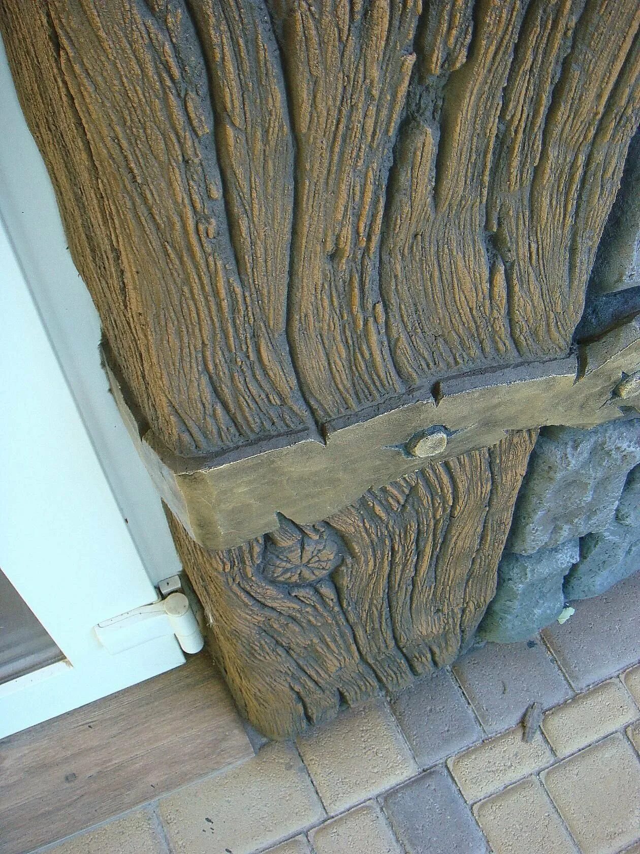 Блокнот декорированный. Имитация древесины красками. Имитация дерева на стене. Имитация текстуры дерева. Декоративное бревно.