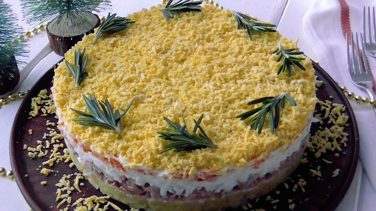 С какой консервой делать мимозу