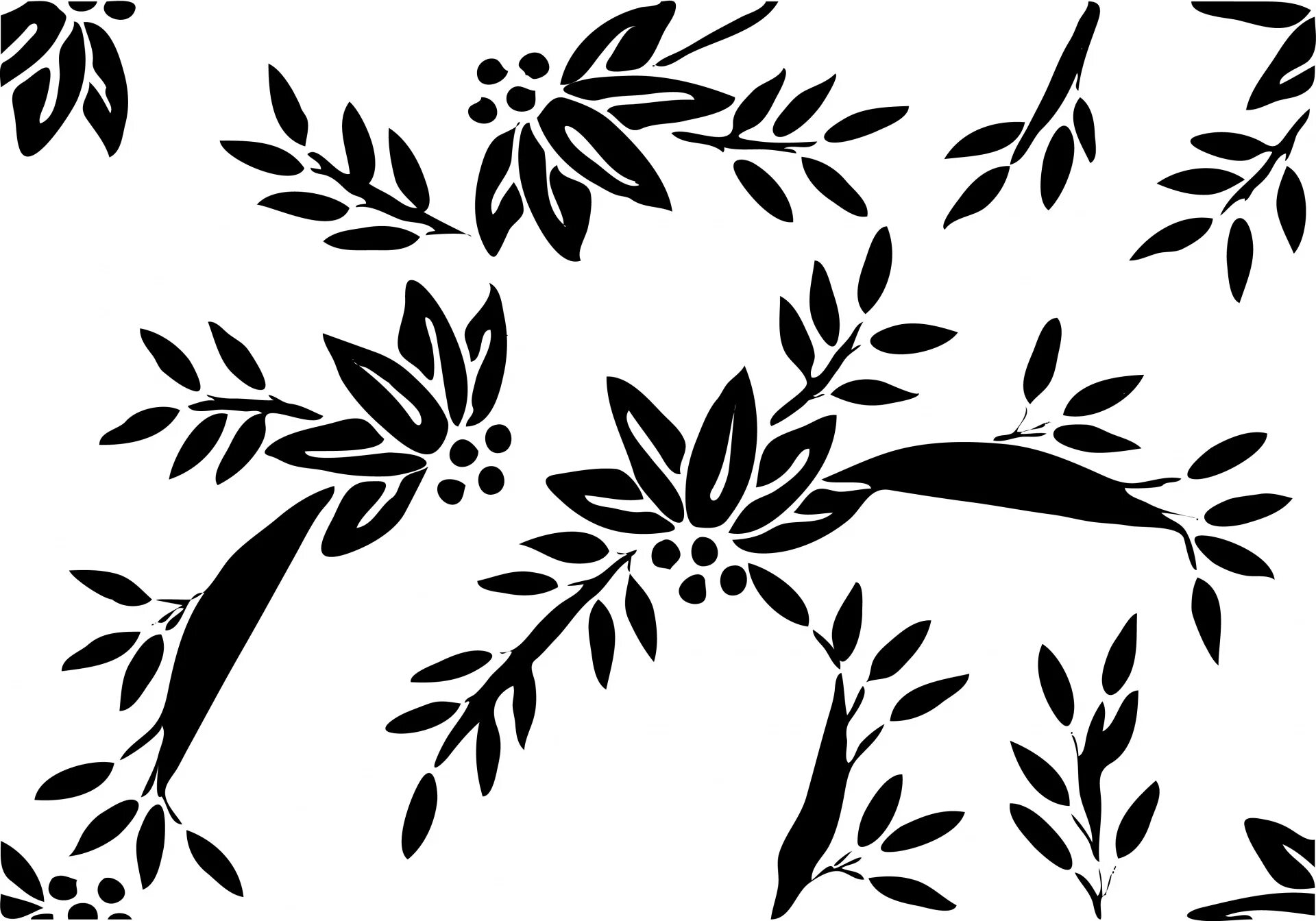 Черно белые картинки листьев. Орнамент листья. Листья черно белые. Узор листья. Белый лист вектор.