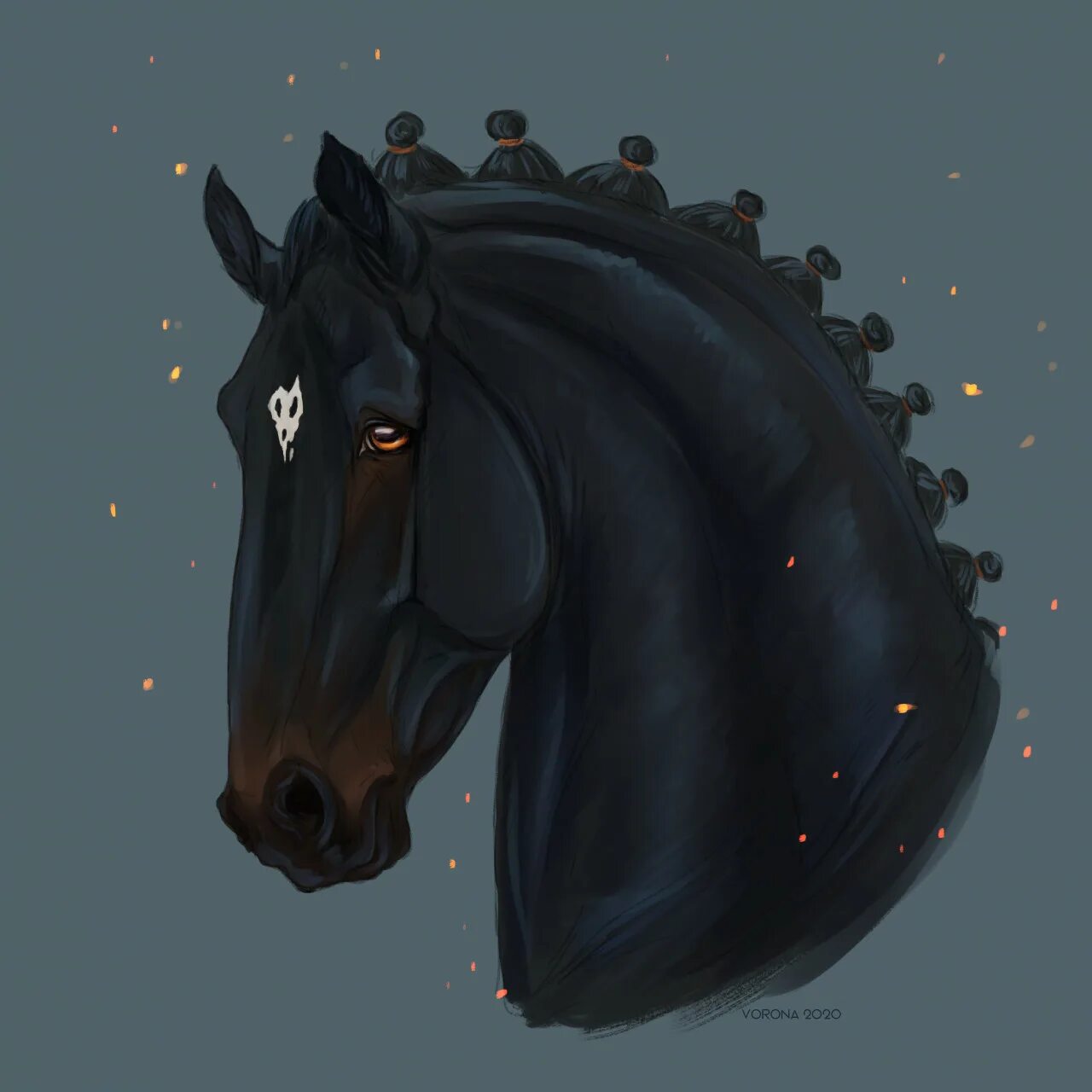 Лошадям 2020 год. Лошадь диджитал арт. Чистокровная Вороная лошадь в темных яблоках. Шишечки у лошади вороной. Японская черная лошадь.