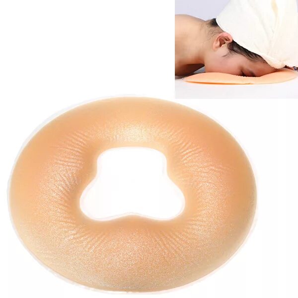 Силиконовая подушка для лица. Силиконовая подушка под голову для массажа. Подкладка для лица на массажный стол. Накладка на массажный стол.