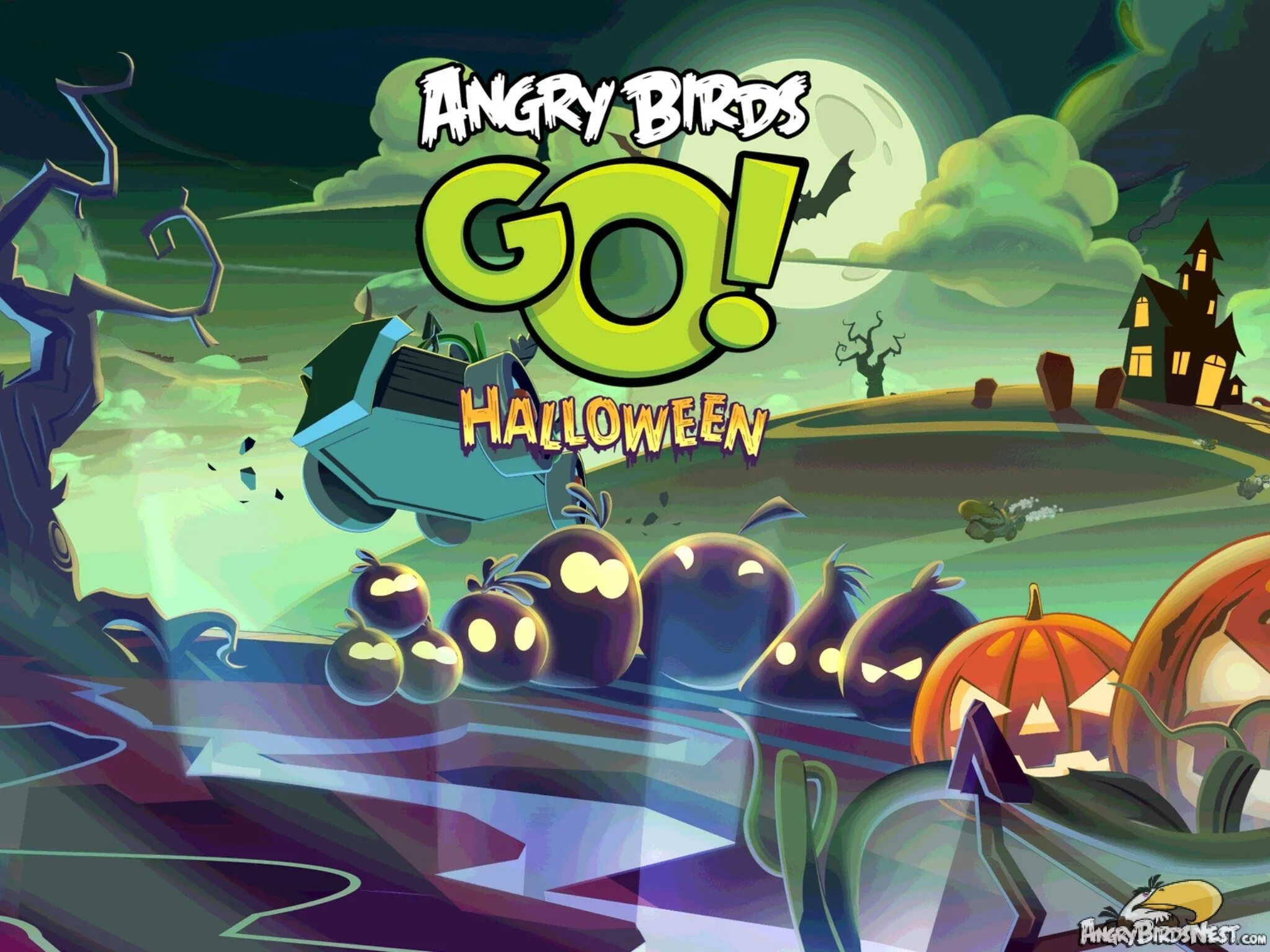 Angry birds going. Игра Angry Birds Seasons. Энгри бердз Seasons Хэллоуин. Angry Birds go игра. Angry Birds Хэллоуин.