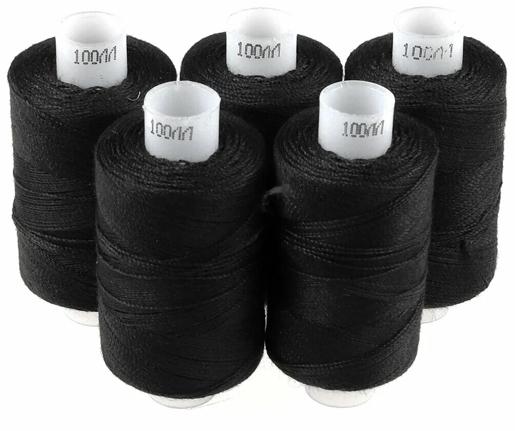 швейные нитки (армированные) 100 лл 1000 м. нитки швейные пнк 40лш 200м. нитки армированные 75лл. нитки белые 100лл тм "красная нить" 200м намот (5шт/уп). нитки 100.