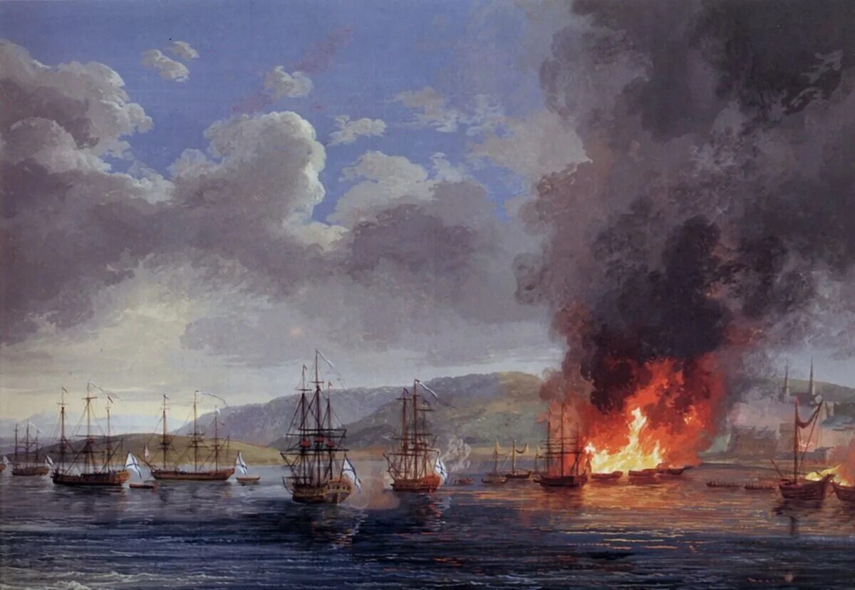 Чесменское морское сражение год. Чесменское сражение 1770. чесменское сражение 7 июля 1770 года. чесменский бой (1770 год). морской бой в чесменской бухте 1770 год.