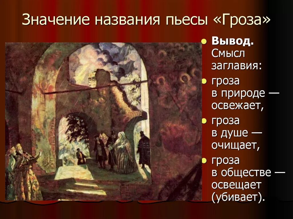 Значение названия произведения. Смысл названия пьесы гроза. Многозначность названия пьесы гроза. Смысл произведения гроза. Смысл названия пьесы а.н. Островского «гроза»..