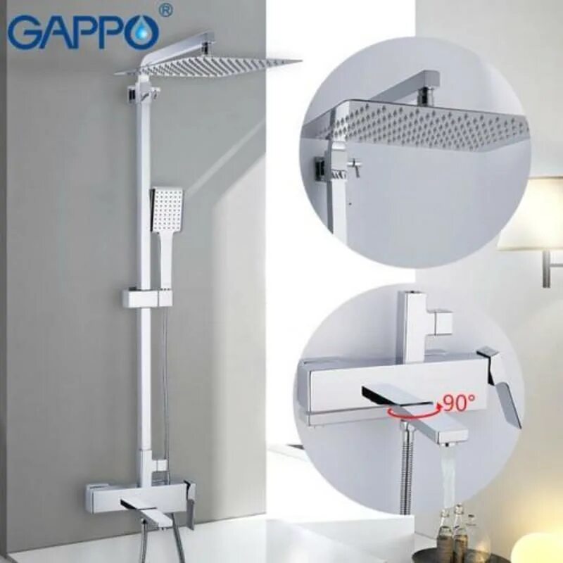 Душевая система Gappo g2418. Душевая система Gappo g2417-8. Душевая система Gappo g2418-1. Gappo душевая система g2418, хром.