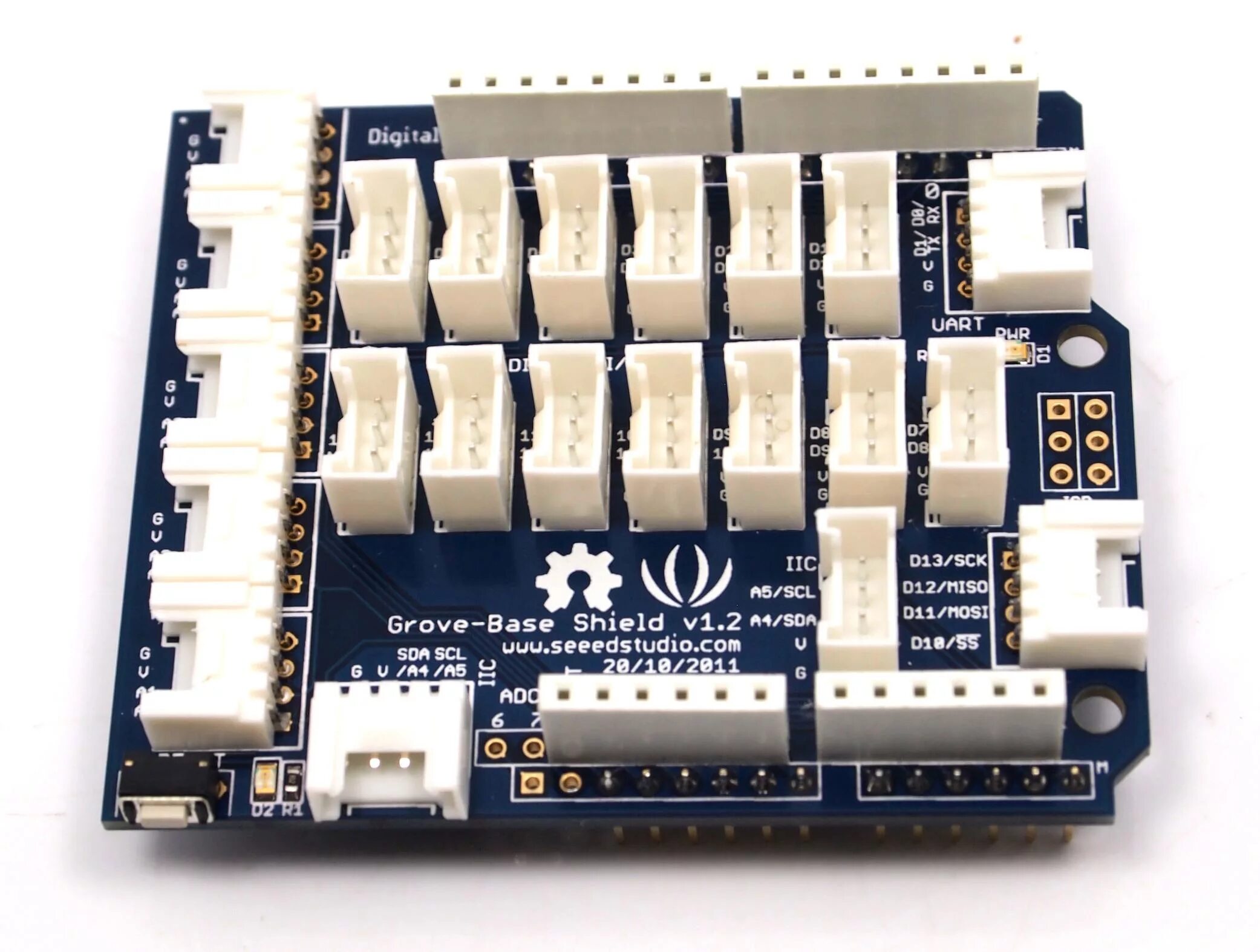 Base shield. Arduino sensor shield v5.0. шилд для измерения аналоговых сигналов. пурман шилд. d-shield v2.