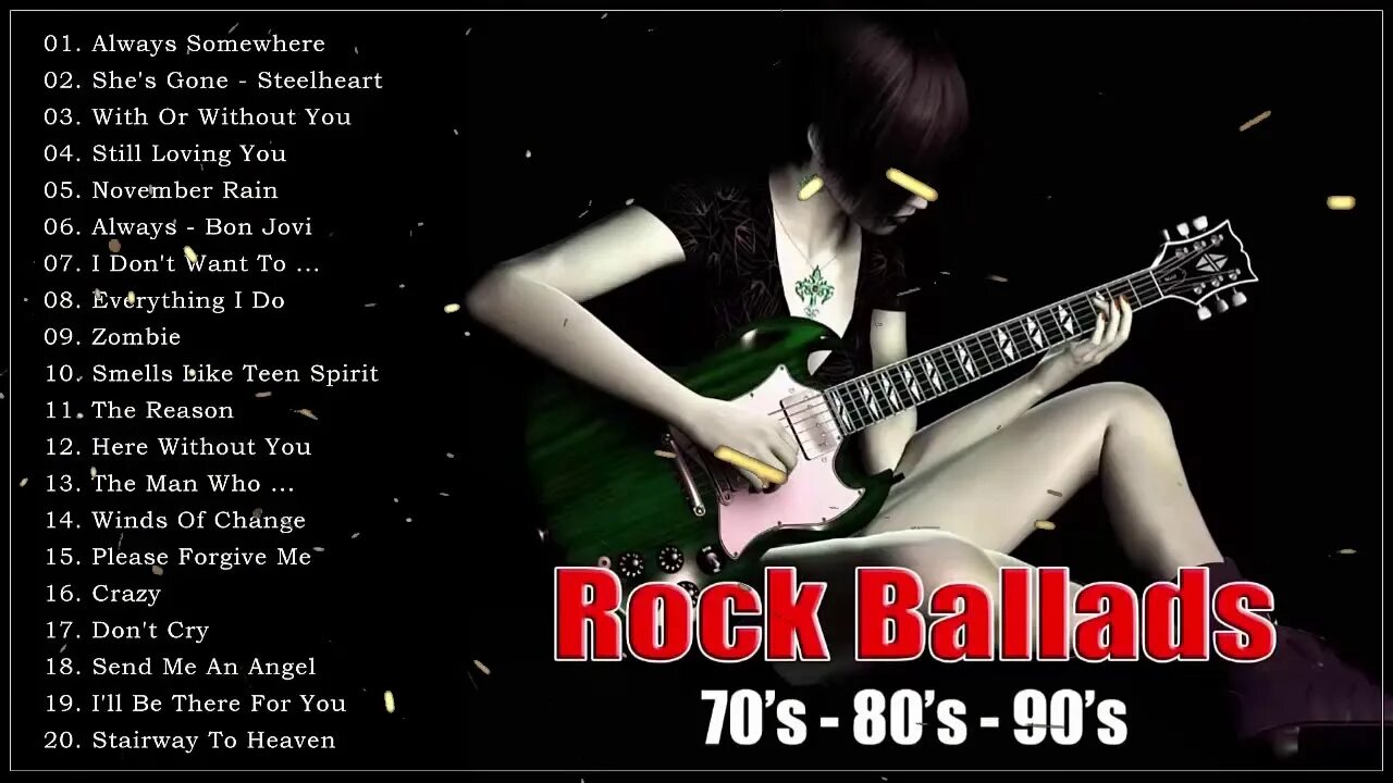 Рок баллады. Slow collection Rock Ballads. Лучшие рок баллады 80. 80s Rock Ballads.