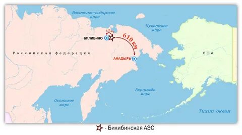 Билибино карта россии
