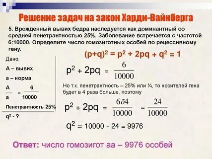 Как определить частоту встречаемости признака