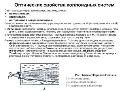 Оптические свойства дисперсных систем