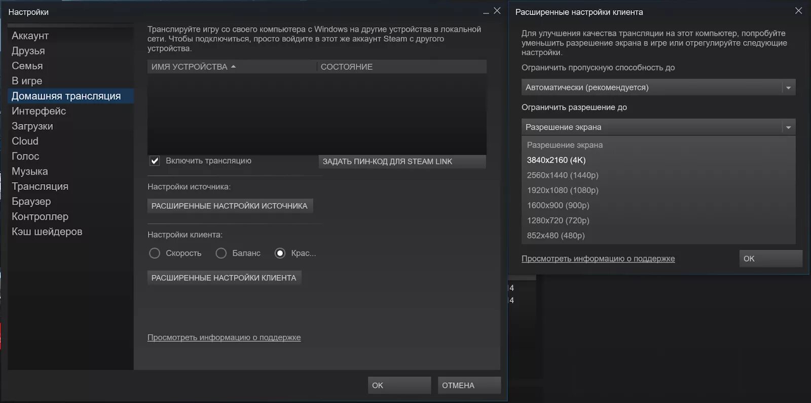 Транслировать игру в стиме. Разрешение экрана в стиме. Steam link в Steam. Steam link код. Как настроить игру в стиме