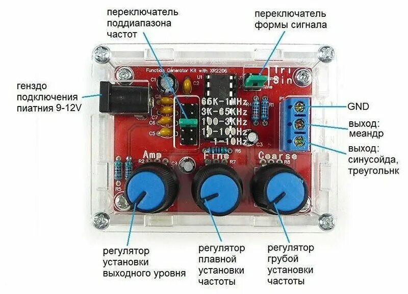 Генератор импульсов на xr2206. Генератор импульсов 1 МГЦ. Генератор сигнала до 1мгц. Генератор сигналов xr2206 доработка. Переключение форм с