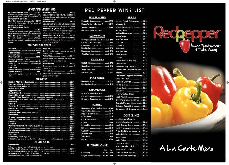 Перевод песни red pepper. Черно красное меню. Ред бар меню. Red Pepper ресторан. Меню красного цвета.