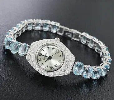 Серебряные часы женские с серебряным браслетом