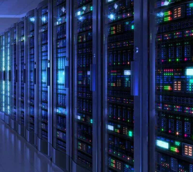 Computer servers. Computer servers