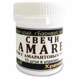 Свечи амарантовые инструкция отзывы