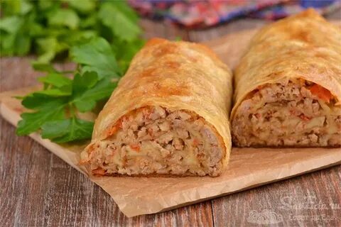 Курица сыр лаваш рулет в духовке