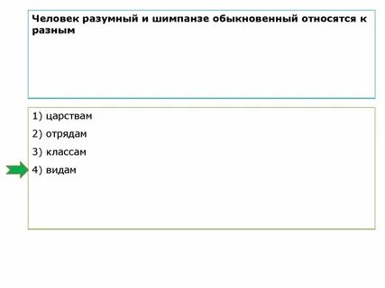 Человек и шимпанзе относятся к разным