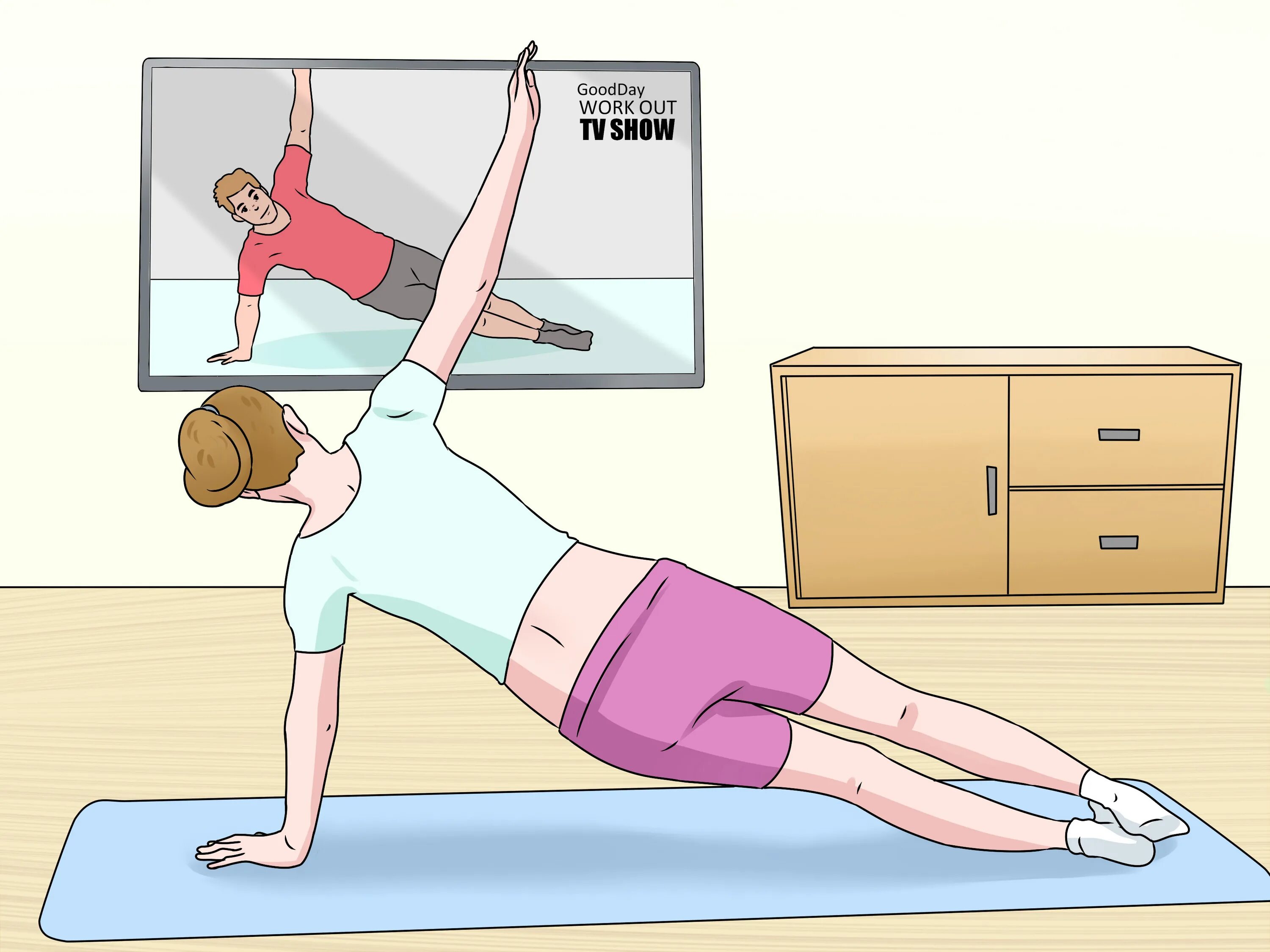How to work out. Барьерный шаг упражнение. зарядка wikihow. иллюстрации упражнения викихау. упражнение шаги по диагонали.